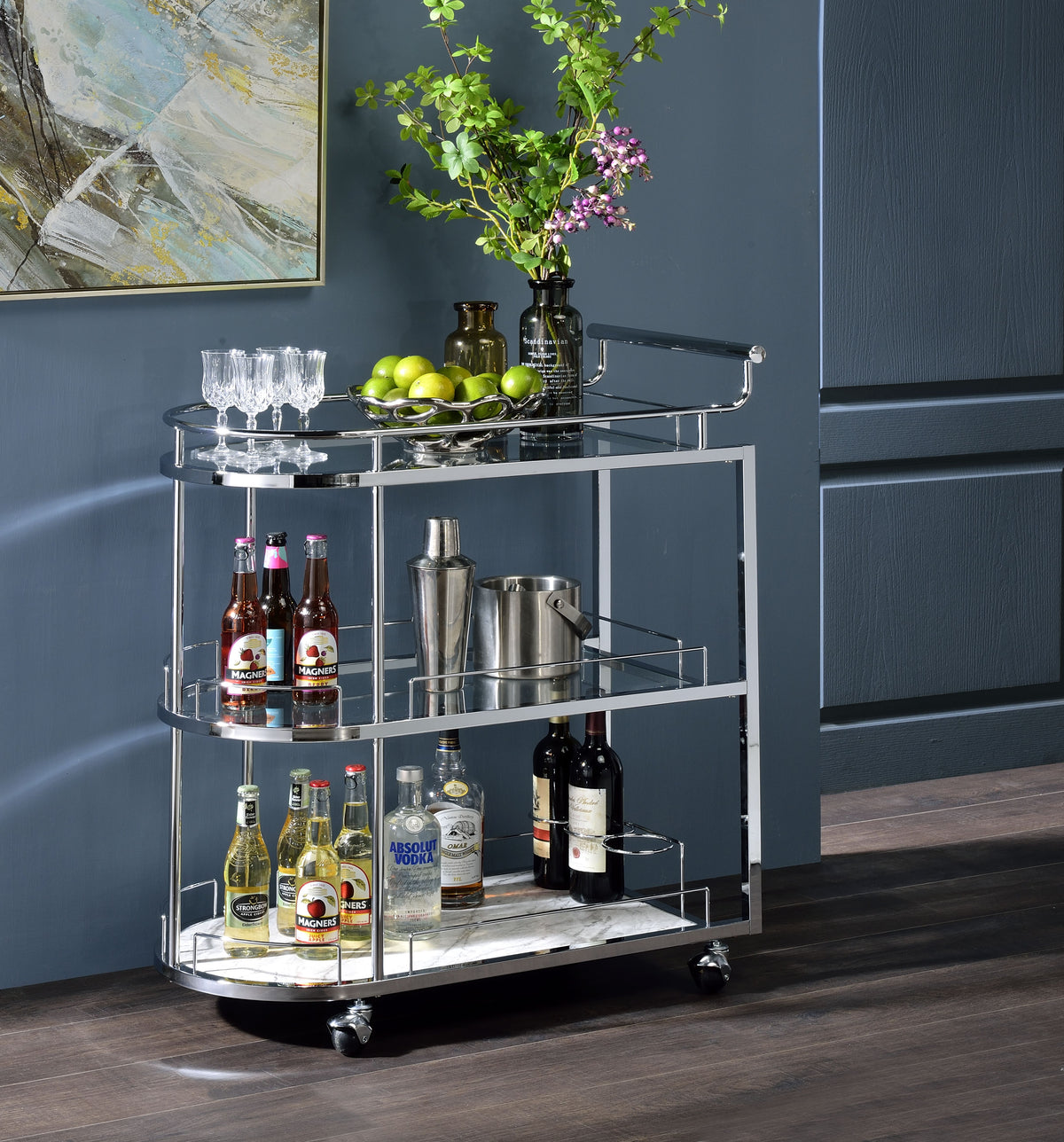 Inyo Oval Serving Cart