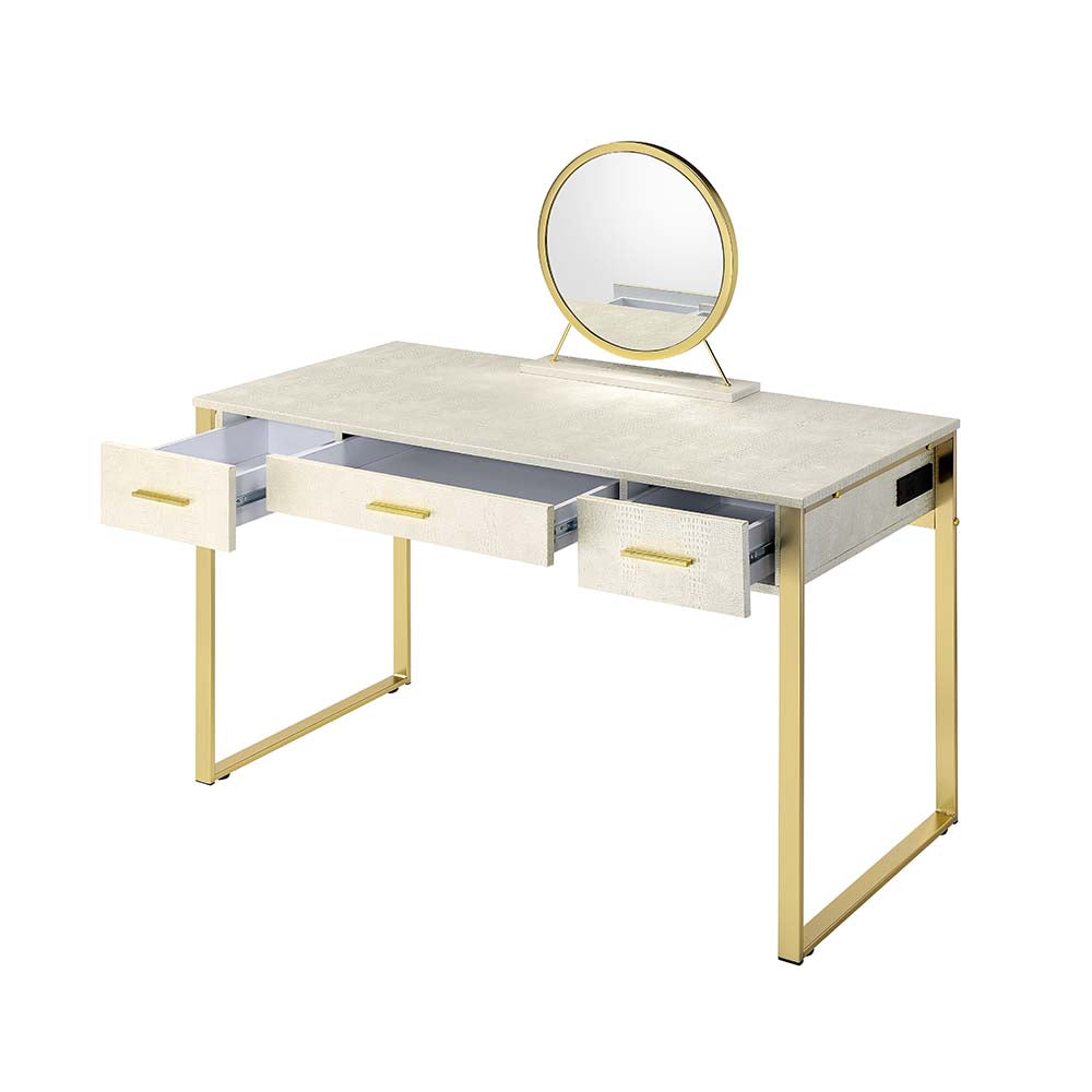 Myles Glam Vanity, Dresser & Jewelry Armoire