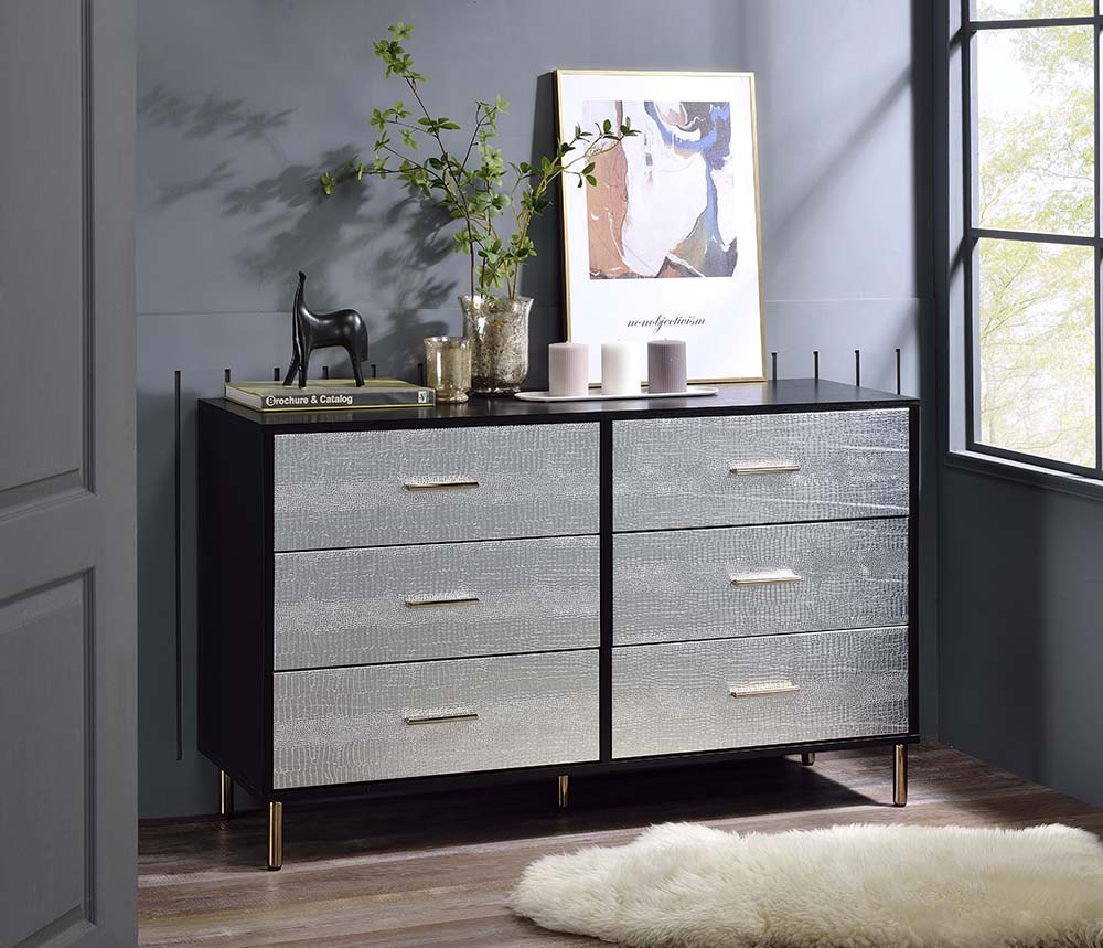 Myles Glam Vanity, Dresser & Jewelry Armoire