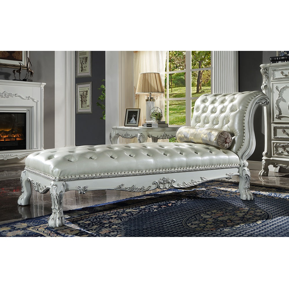Dresden Button-Tufted Chaise Lounge & Bench