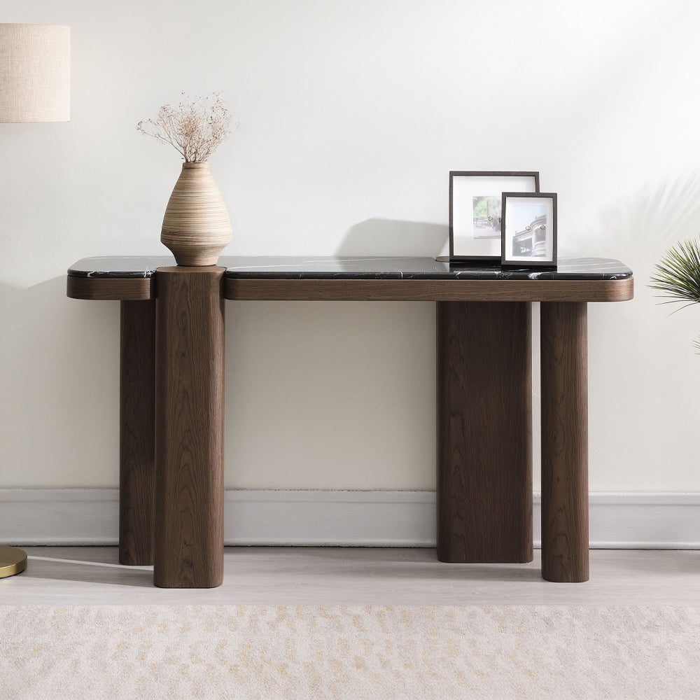 Dana Marble & Walnut Occasional Collection