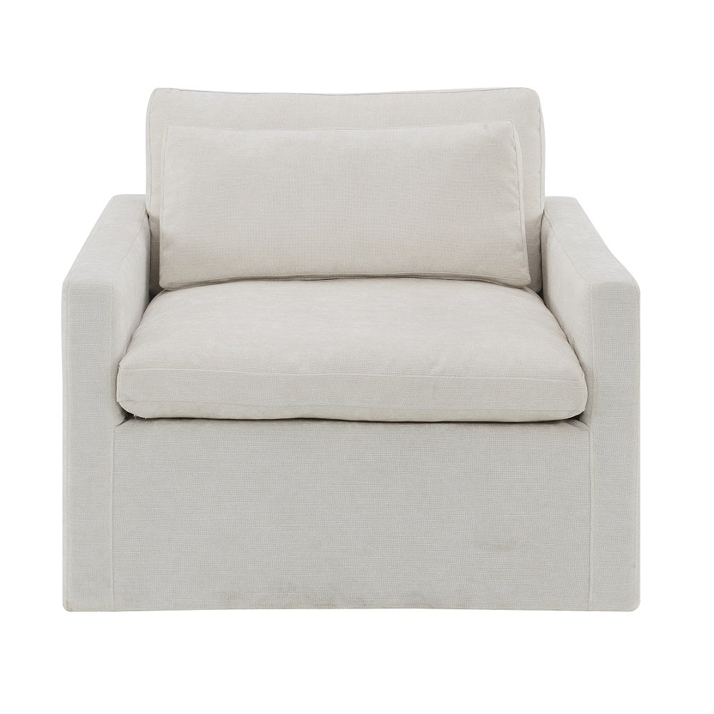 Naveen Swivel Accent Chair with Pillow