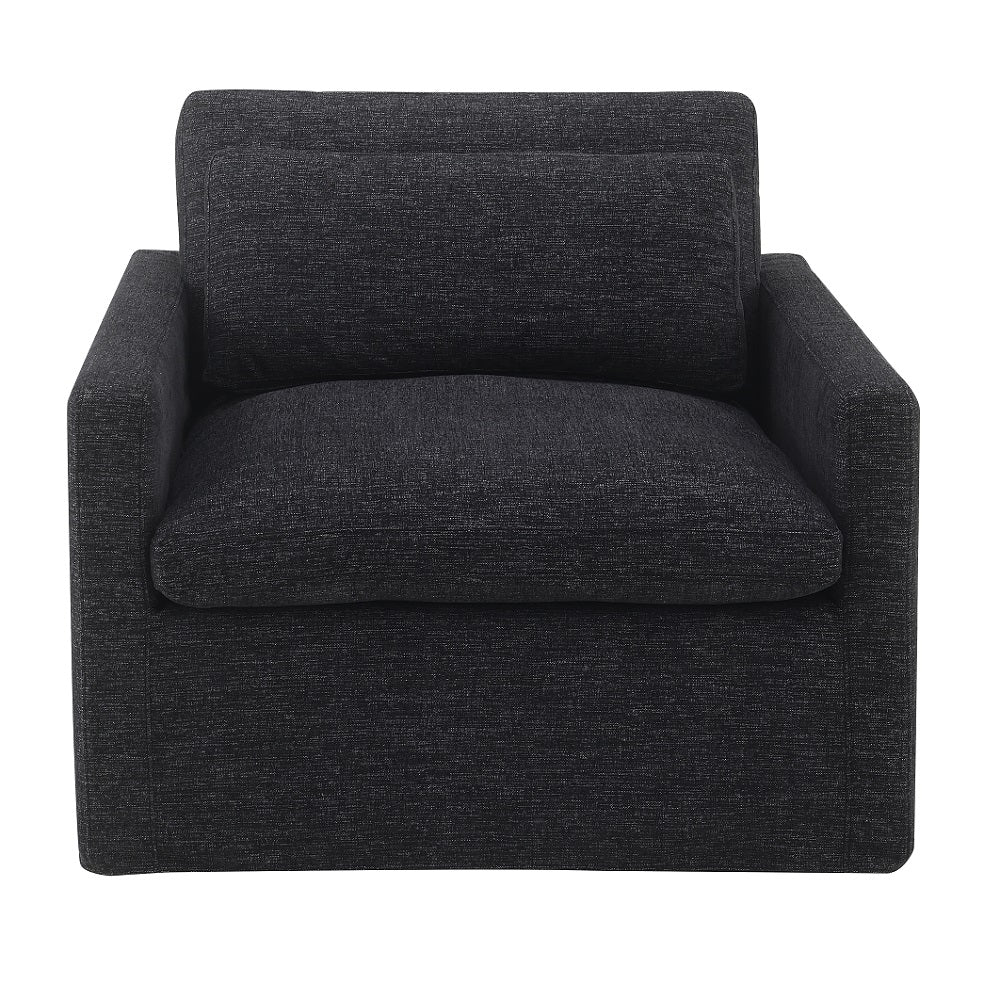 Naveen Swivel Accent Chair with Pillow