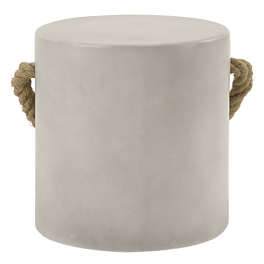 Gene Faux Concrete Accent Table