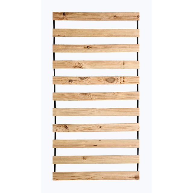 Becky Pine Wood Bed Slat Kit - Plank-Style Mattress Support in Mahogany for Twin or Full Beds