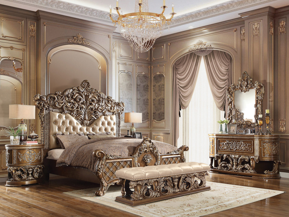 Constantine Baroque Mirror & Bench