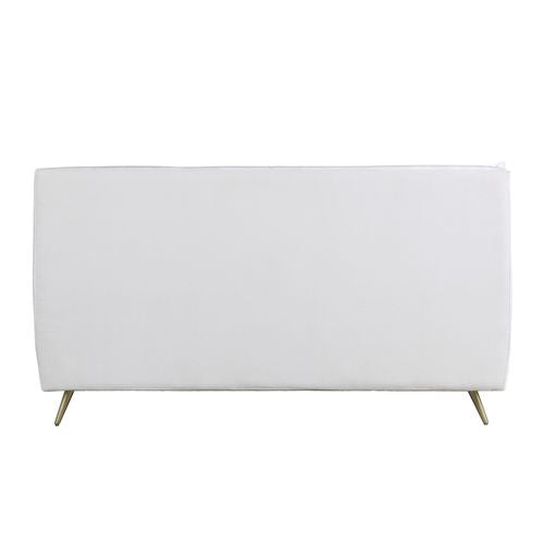 Doris Top Grain Leather Upholstered Bed