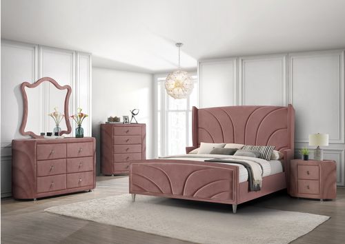 Salonia Art Deco Velvet Bedroom Collection