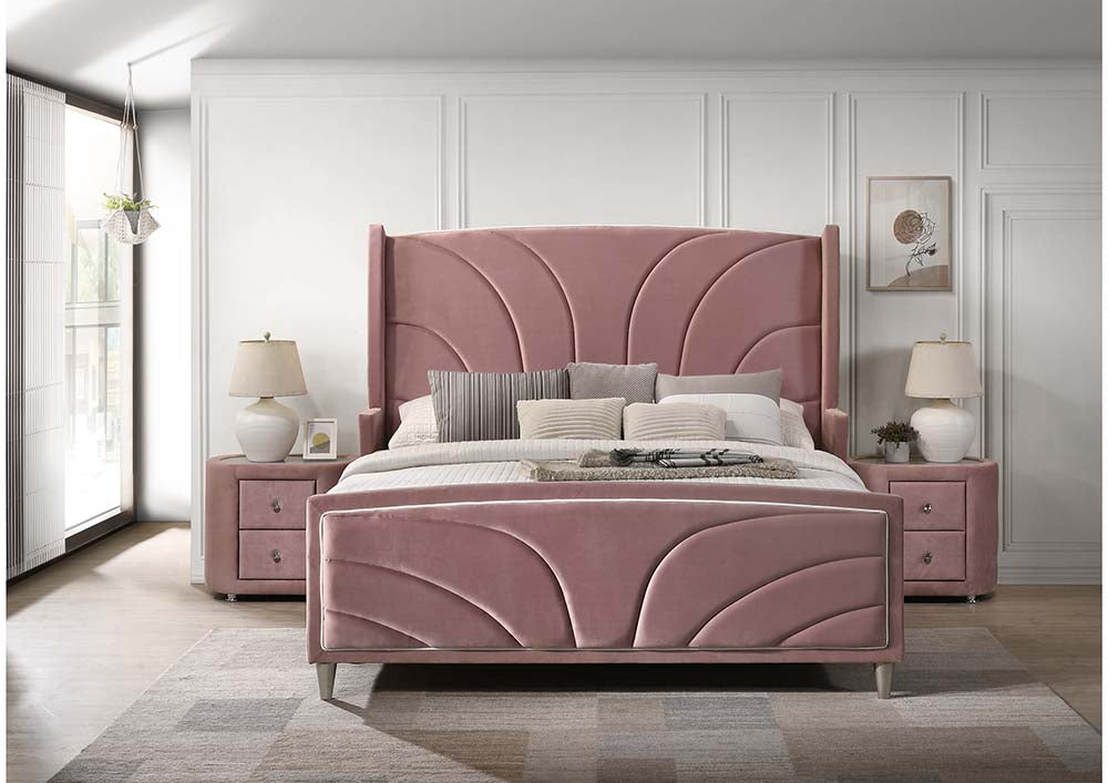 Salonia Art Deco Velvet Bedroom Collection