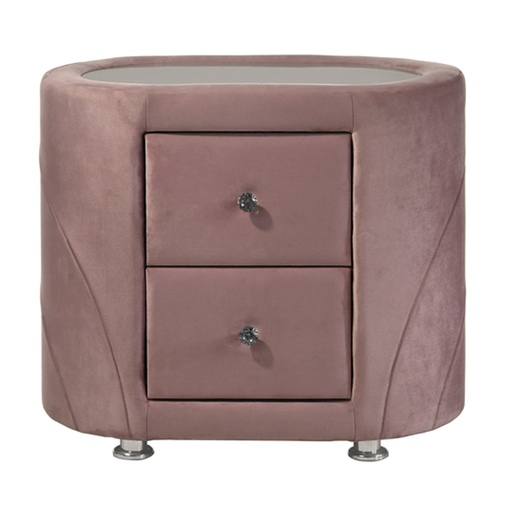 Salonia Art Deco Velvet Bedroom Collection