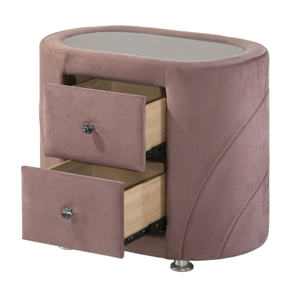 Salonia Art Deco Velvet Bedroom Collection