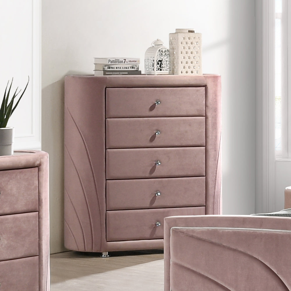Salonia Art Deco Velvet Bedroom Collection