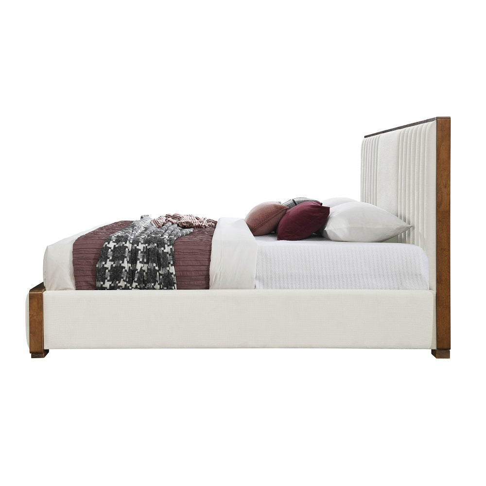 Kaleea Channel-Tufted Upholstered Bed