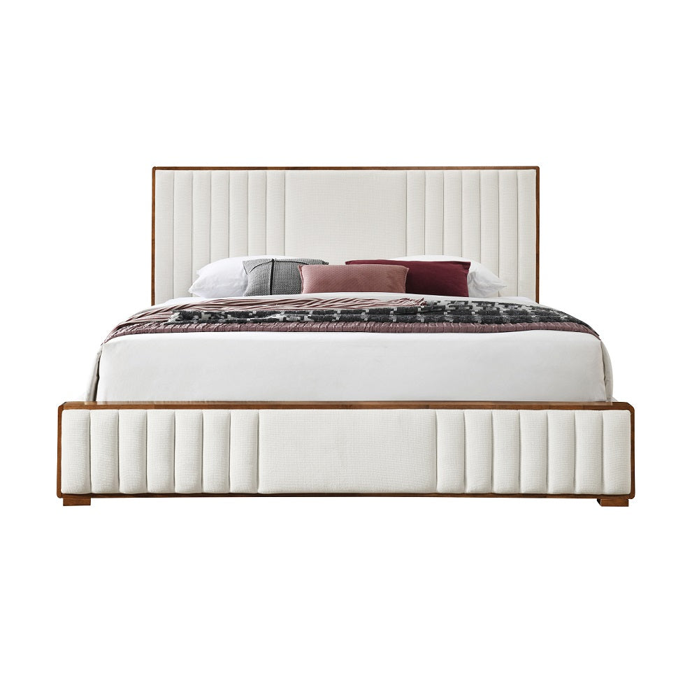 Kaleea Channel-Tufted Upholstered Bed