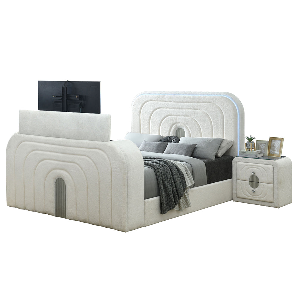 Shelyn Teddy Sherpa Media Bedroom Collection