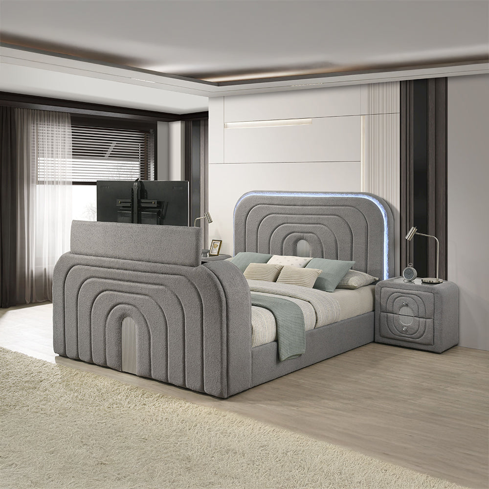 Shelyn Teddy Sherpa Media Bedroom Collection