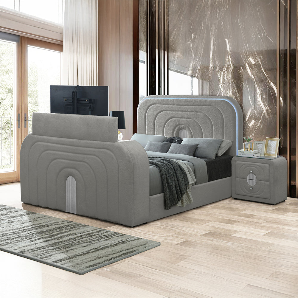 Shelyn Teddy Sherpa Media Bedroom Collection