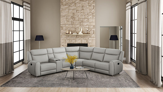 Jacobus Top Grain Leather Reclining Living Room Collection - Sofa, Loveseat, Recliner & Sectional - cm9986lg-m-sect-1-z