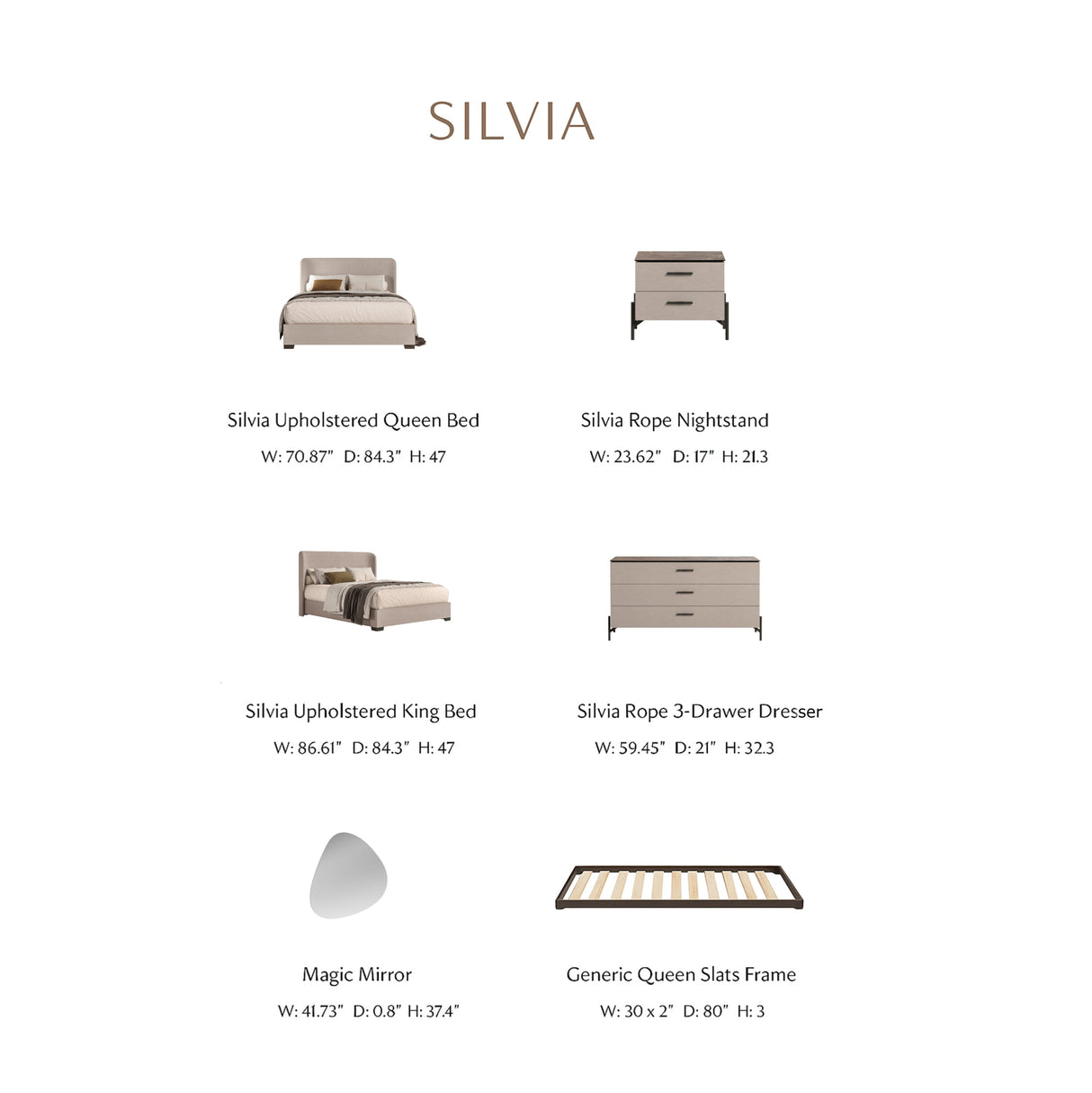 Silvia Modern Bedroom Set