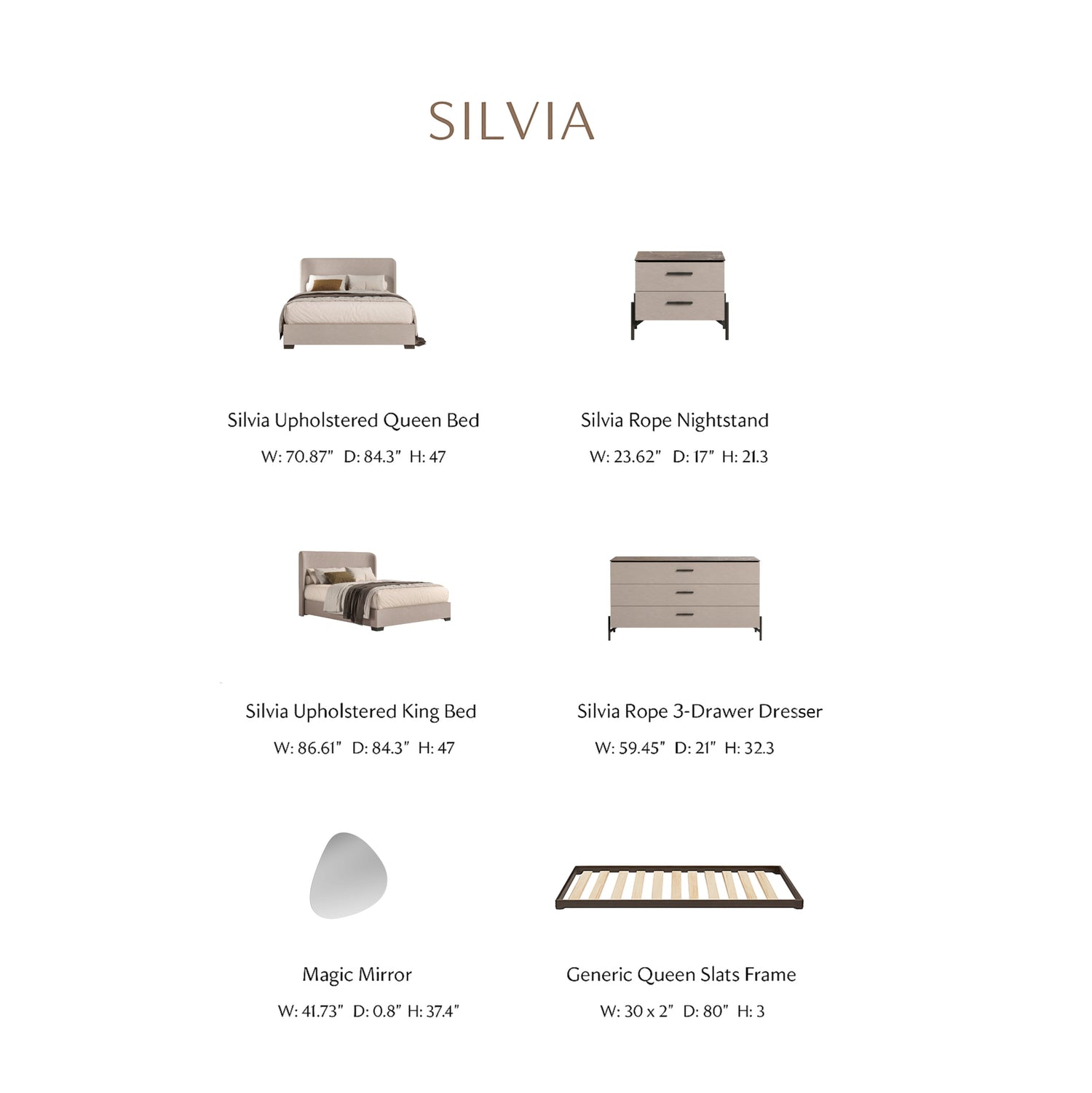 Silvia Modern Bedroom Set
