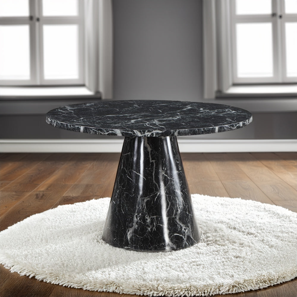 Hollis Round Pedestal Dining Table & Swivel Chairs