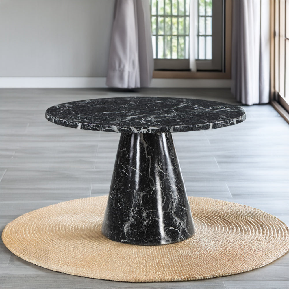 Hollis Round Pedestal Dining Table & Swivel Chairs