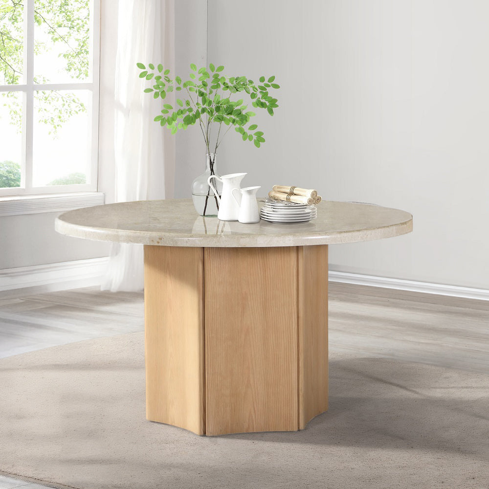Qwin Round Marble Dining Collection