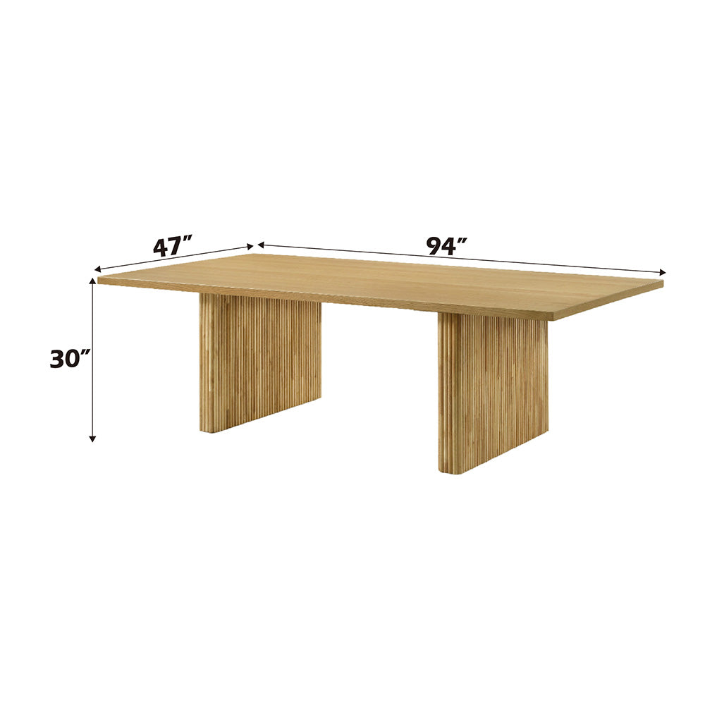 Einar 94" Double Pedestal Dining Table