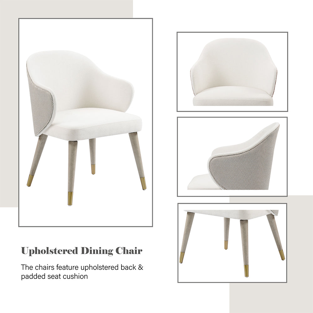 Charity Marble Top Dining Table & Arm Chairs