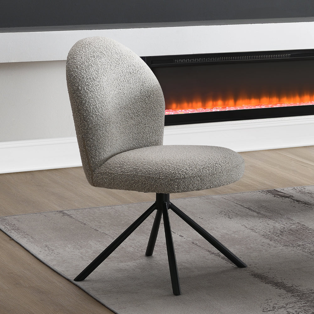 Lawton Dining Table & Swivel Side Chairs