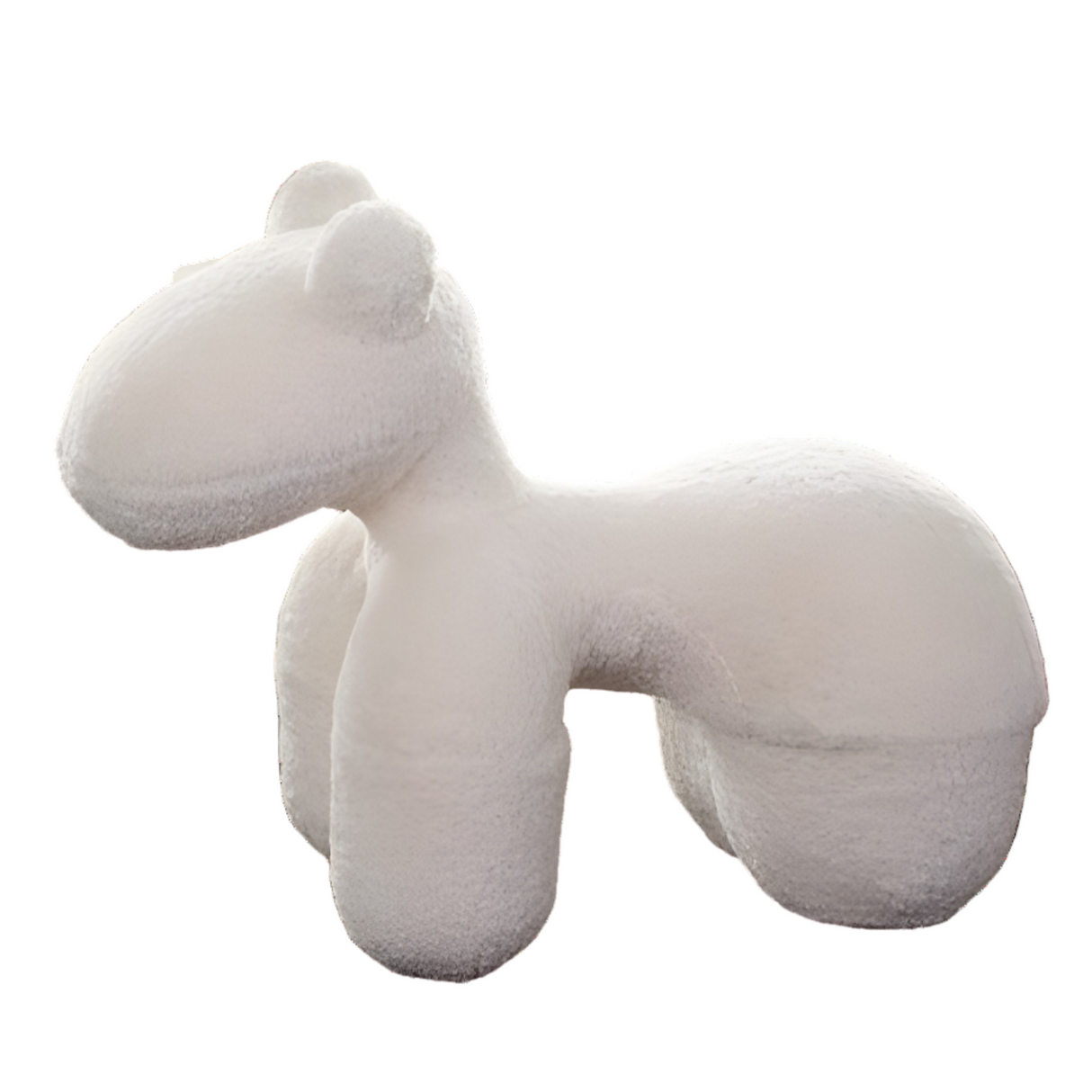 Bailey Animal Bench in Cream Faux Sheepskin