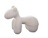 Bailey Animal Bench in Cream Faux Sheepskin