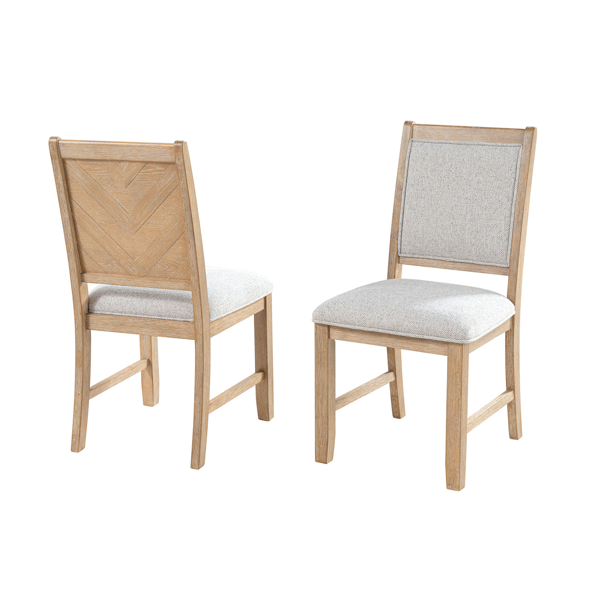 Casoria Rustic Extendable Trestle Dining Collection - 2 Side Chairs