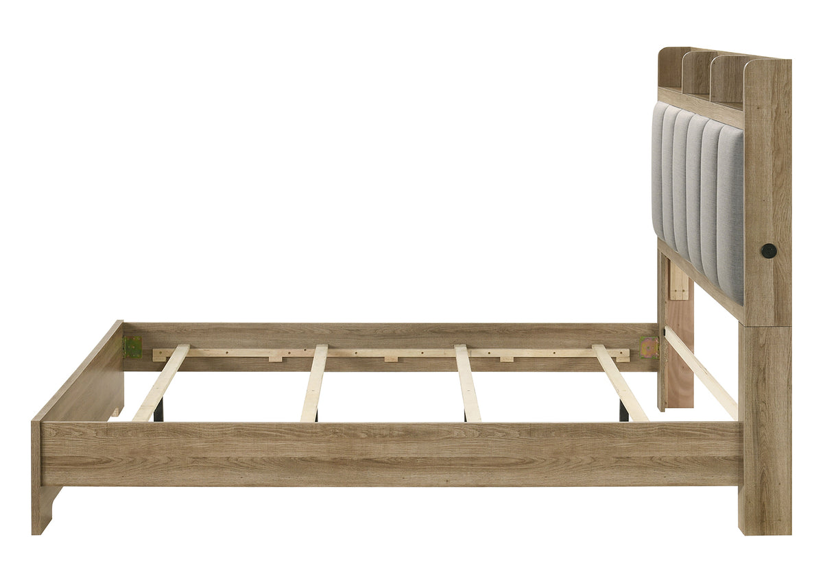 Posey Channeled Upholstered Shelf Bed & Bedroom Set – view 8