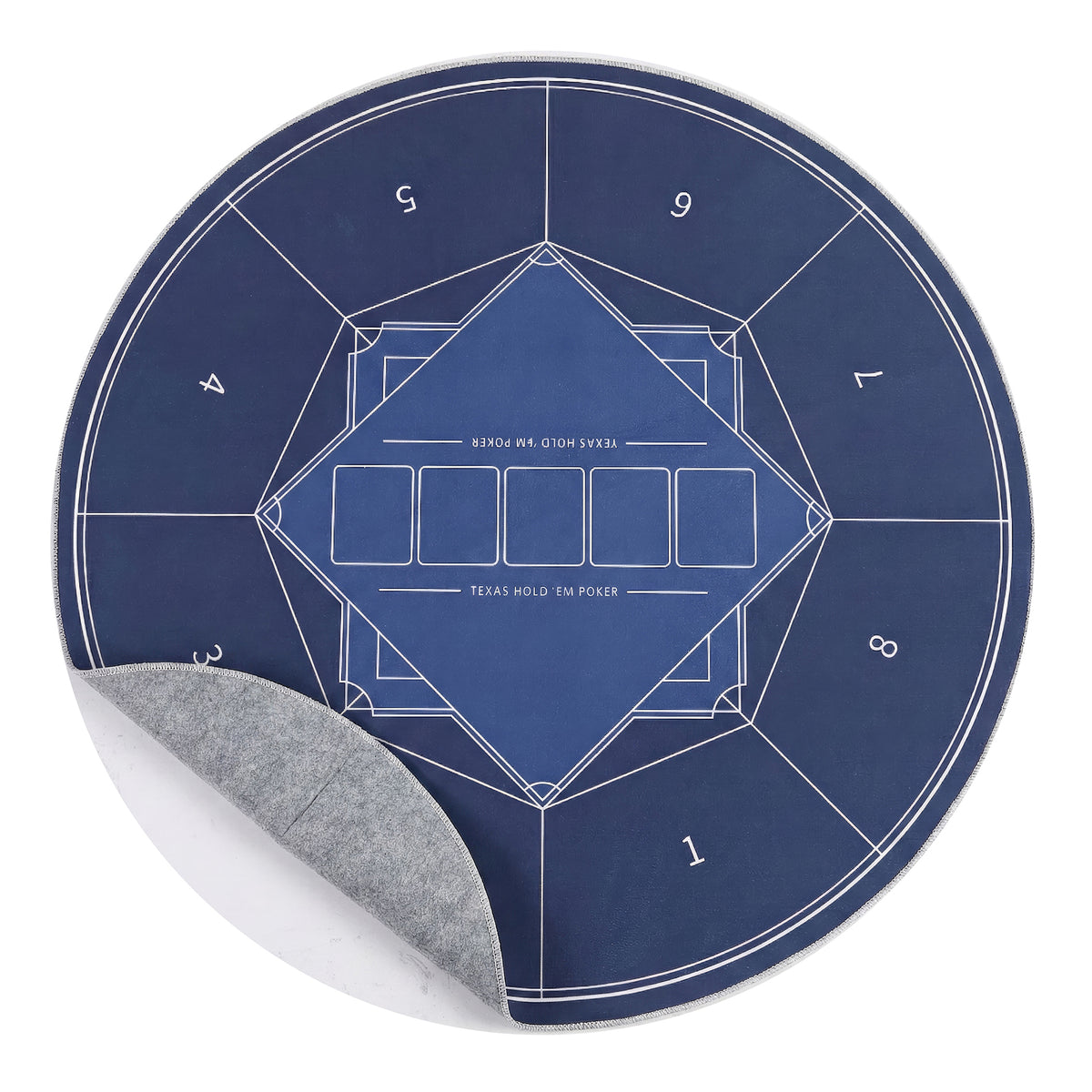 Hobro Round Stone-Top Game & Dining Table Set – view 6