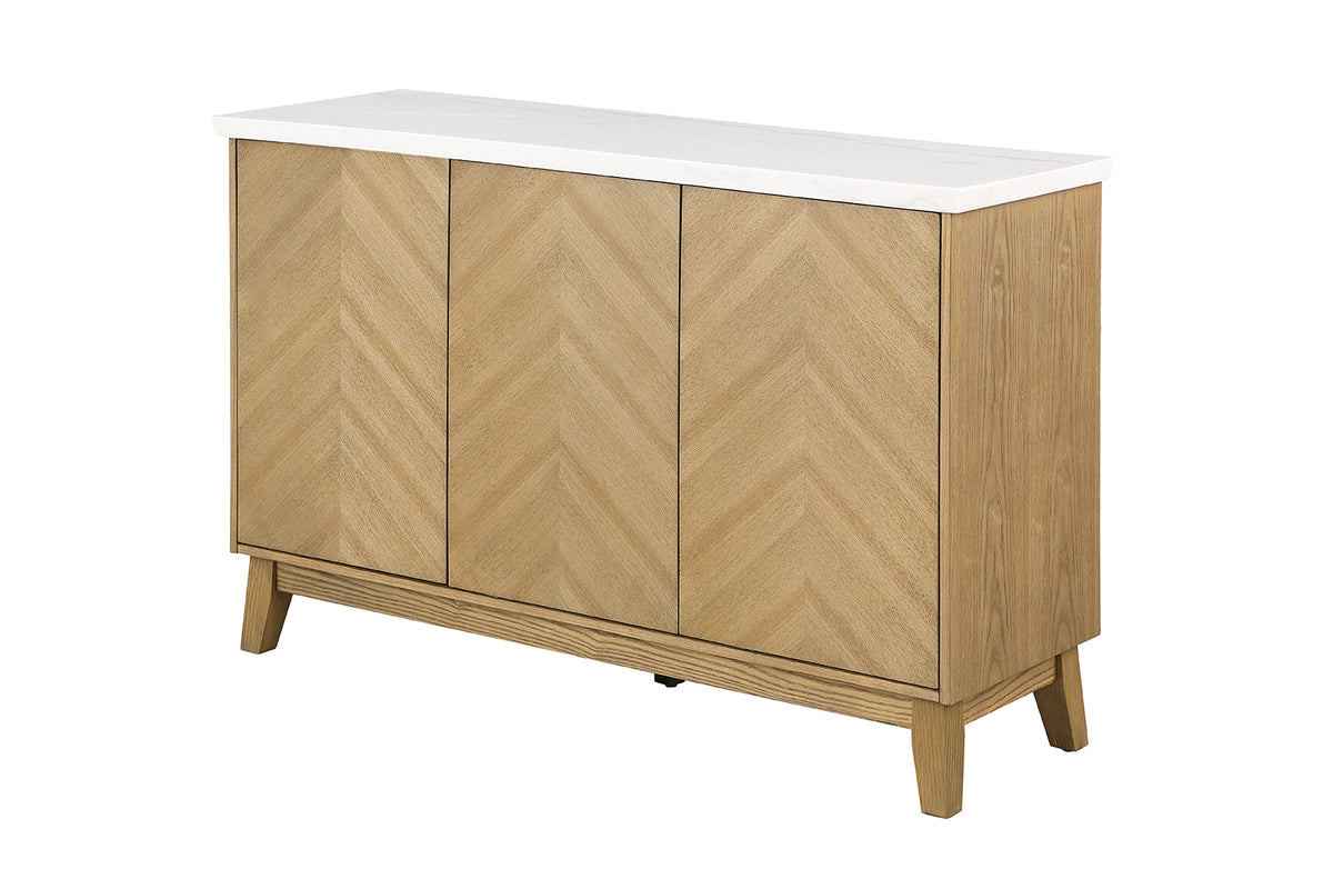 Mandier Genuine Marble Top Dining Collection - Server