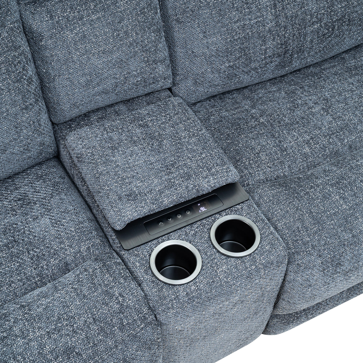 Mattheus Oversized Power Reclining Sectional - USB, Cup Holders & Cooler Console