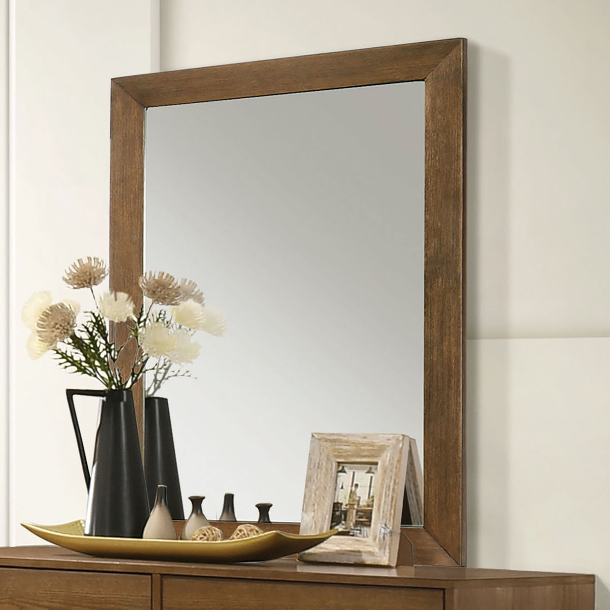 Ripley Mid-Century Dresser, Mirror, Chest & Nightstand - Mirror