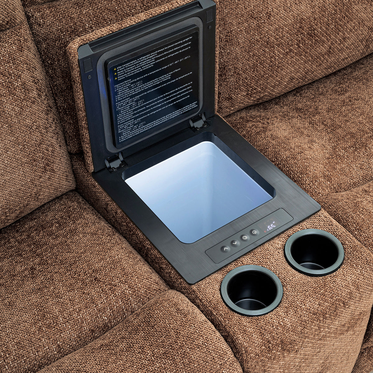 Mattheus Oversized Power Reclining Sectional - USB, Cup Holders & Cooler Console