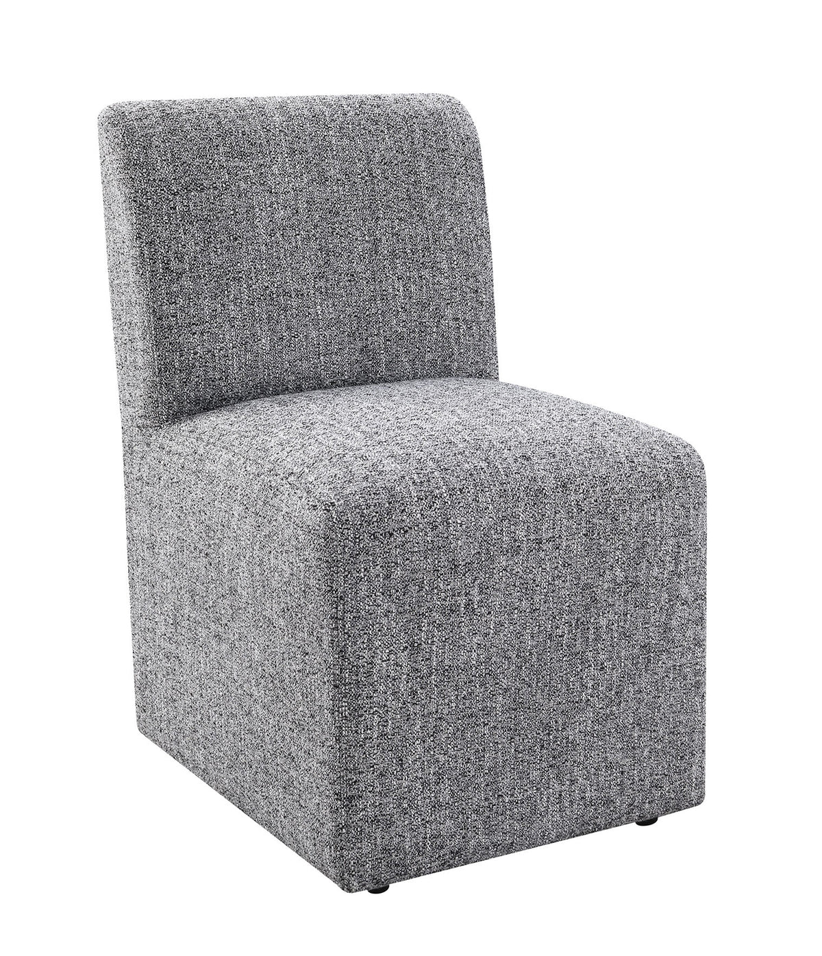 Tona Upholstered Dining Side Chairs with Casters (Set of 2) โ view 5