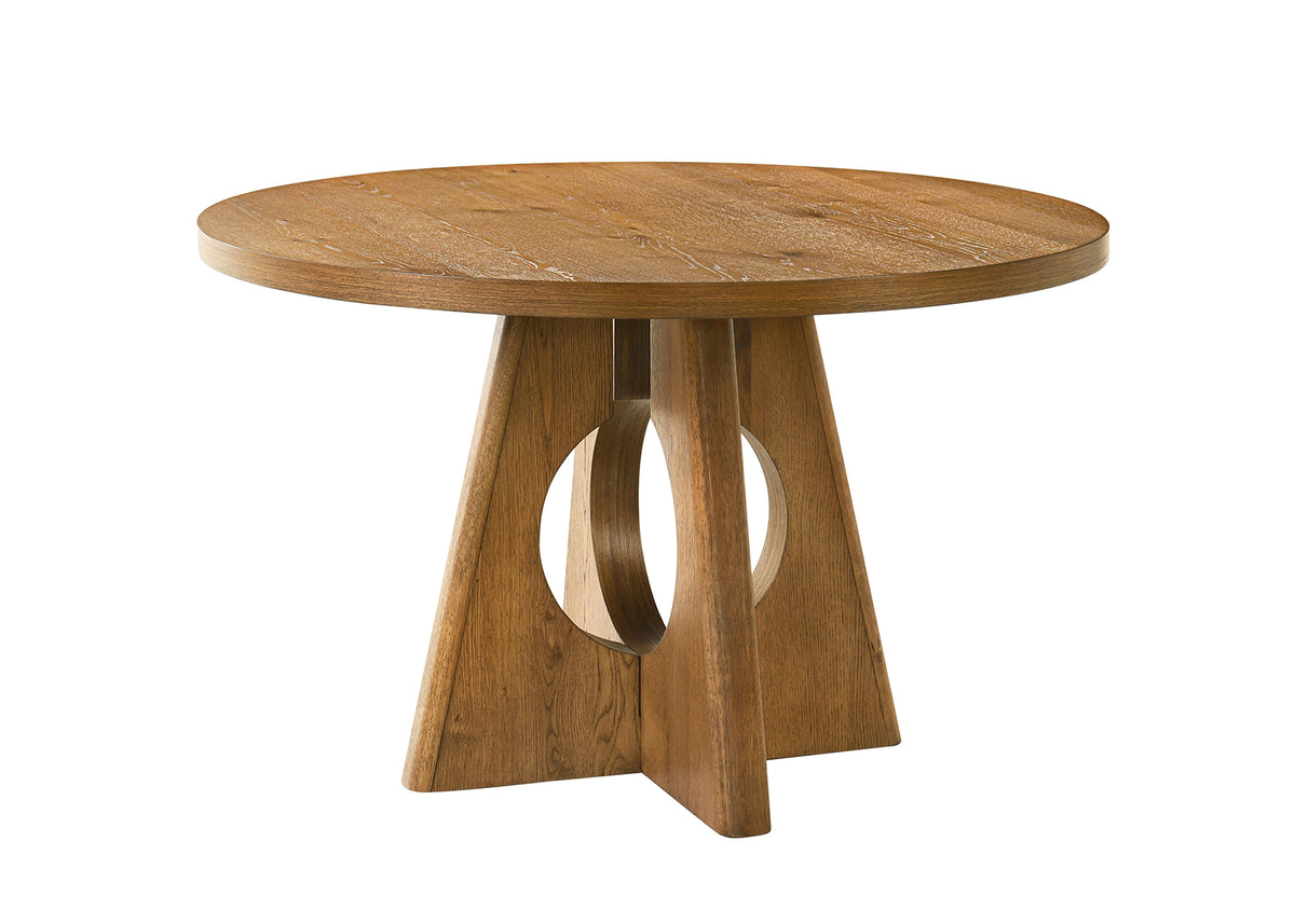 Ozark 47" Round Pedestal Dining Table & Arm Chairs – view 9
