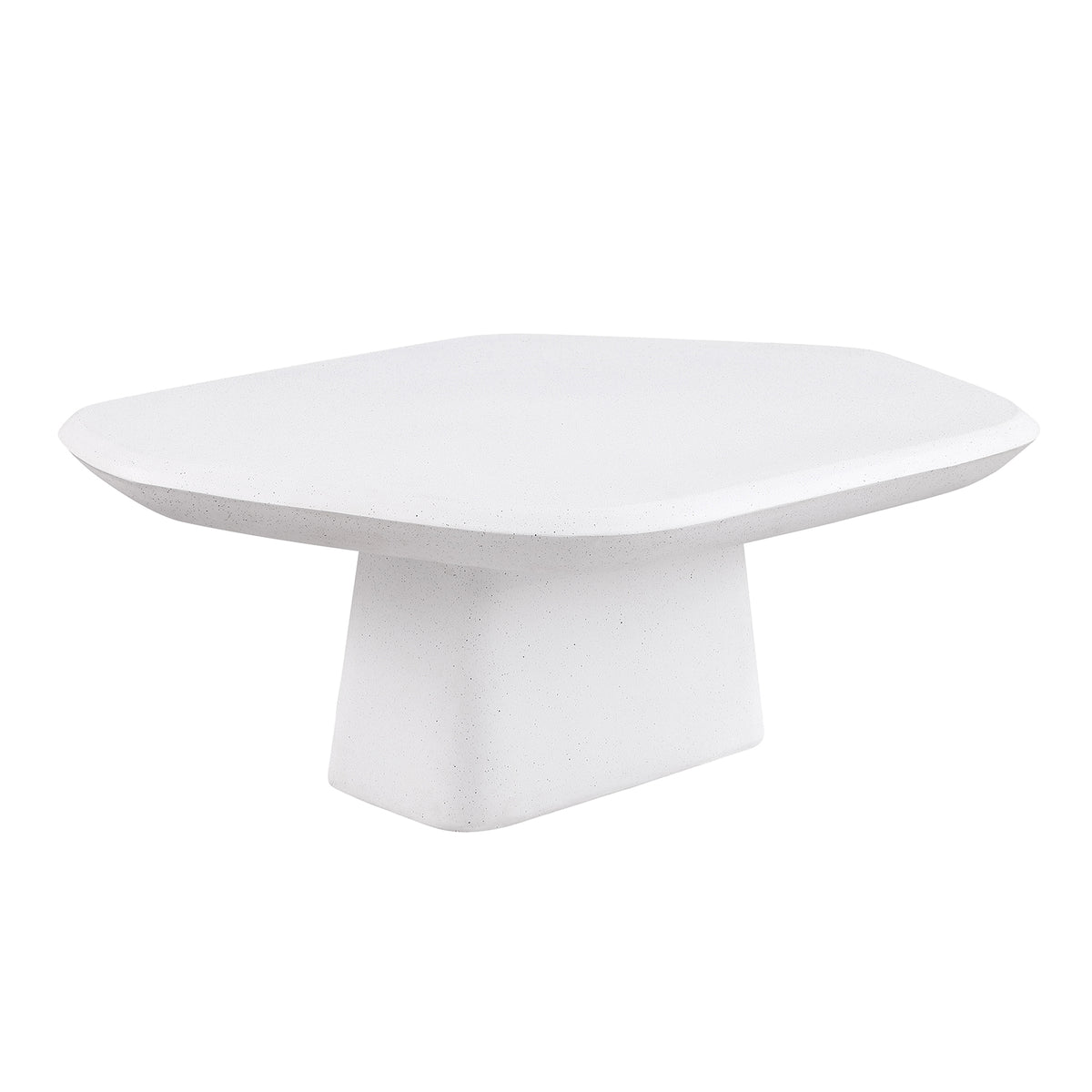 Amico Ceramic Pedestal Coffee & End Tables - Coffee Table (37.5")