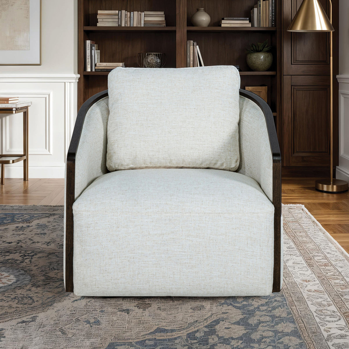 Zebina Swivel Bucket Accent Chair โ view 6