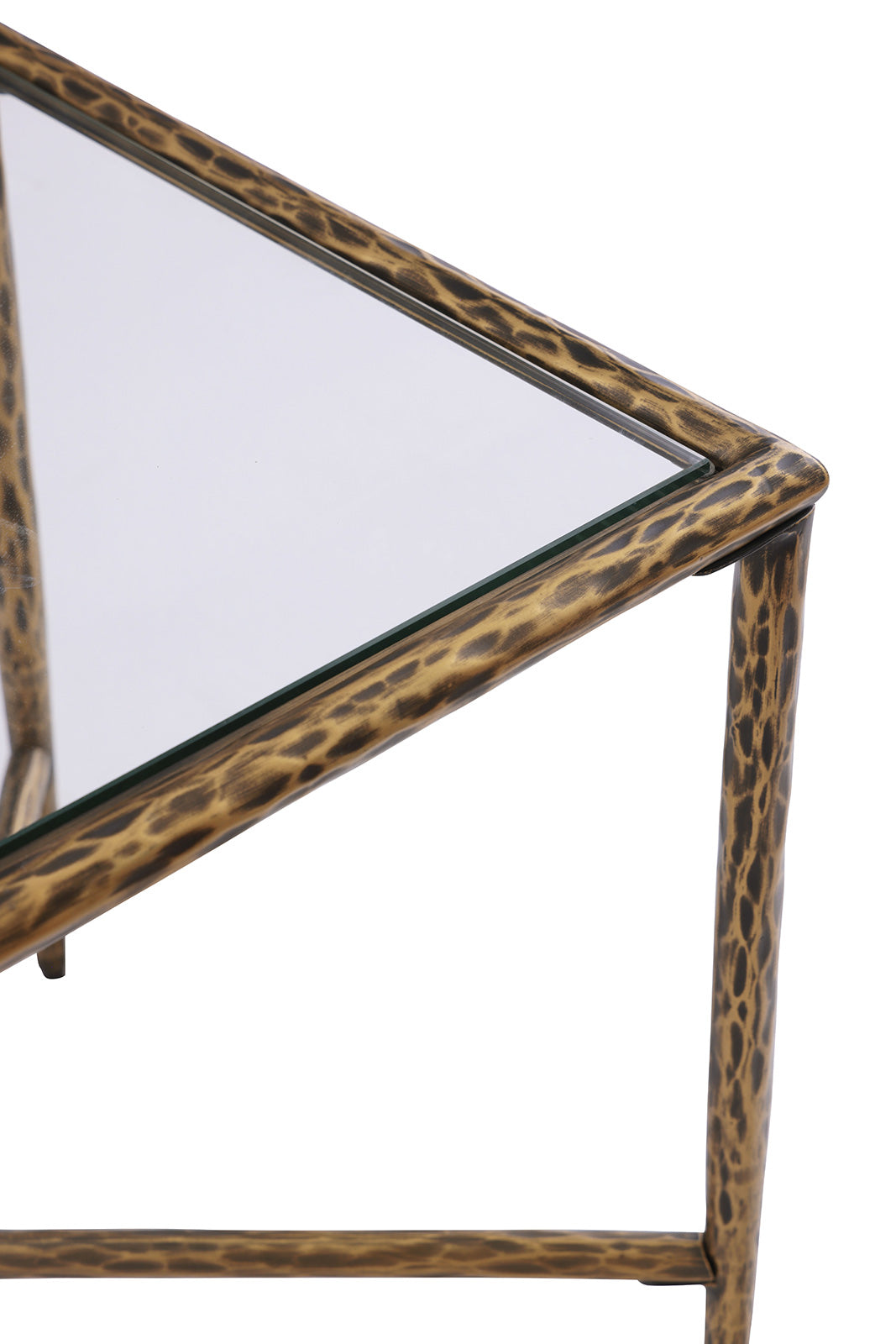 Selva Contemporary 18" Glass Side Table – view 3