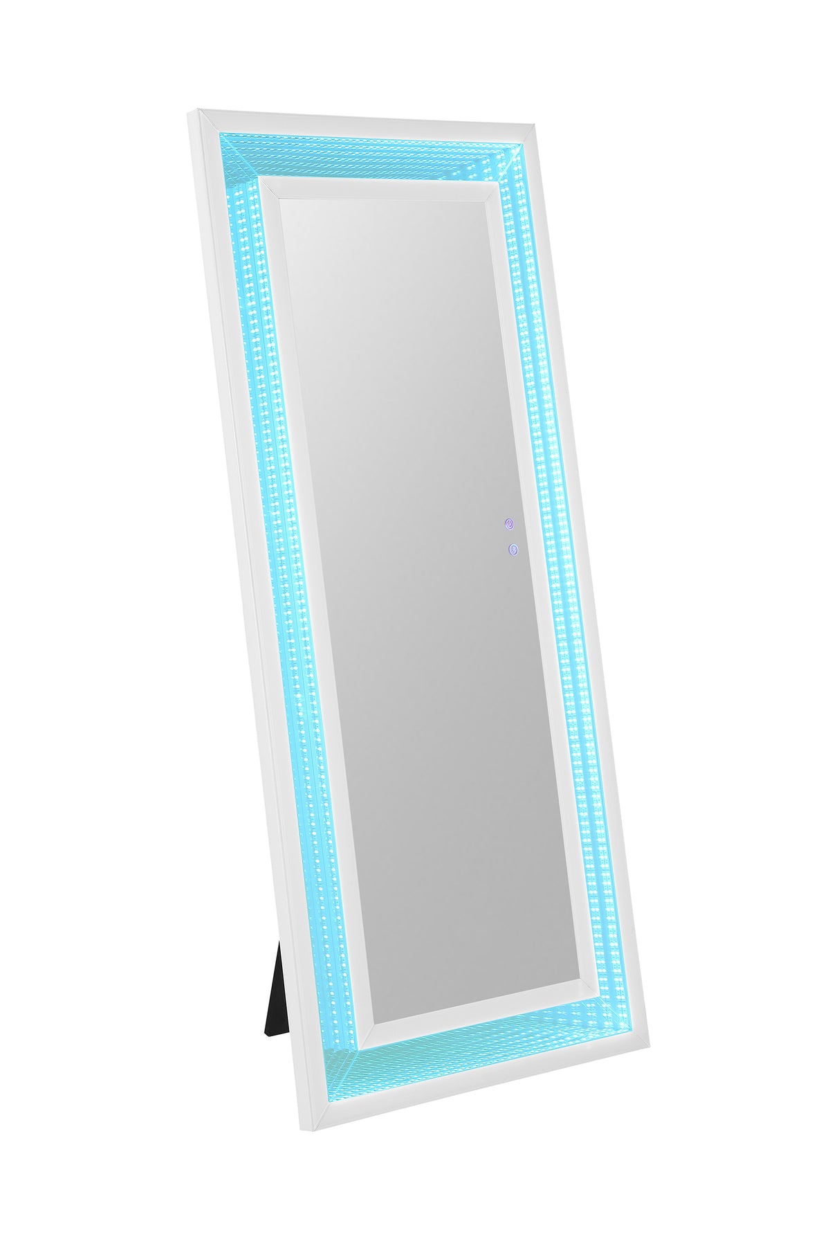 Solinus Hollywood Glam LED Floor Mirror with Bluetooth Speaker โ White, view 10
