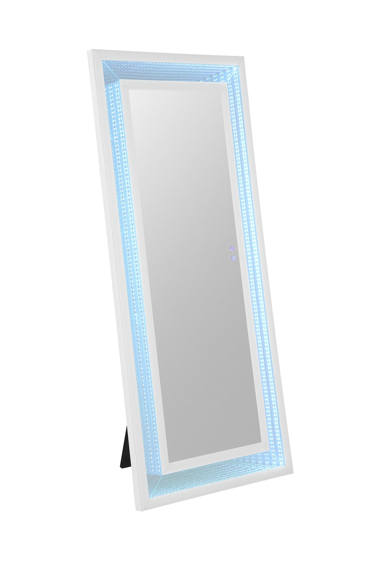 Solinus Hollywood Glam LED Floor Mirror with Bluetooth Speaker โ White, view 5