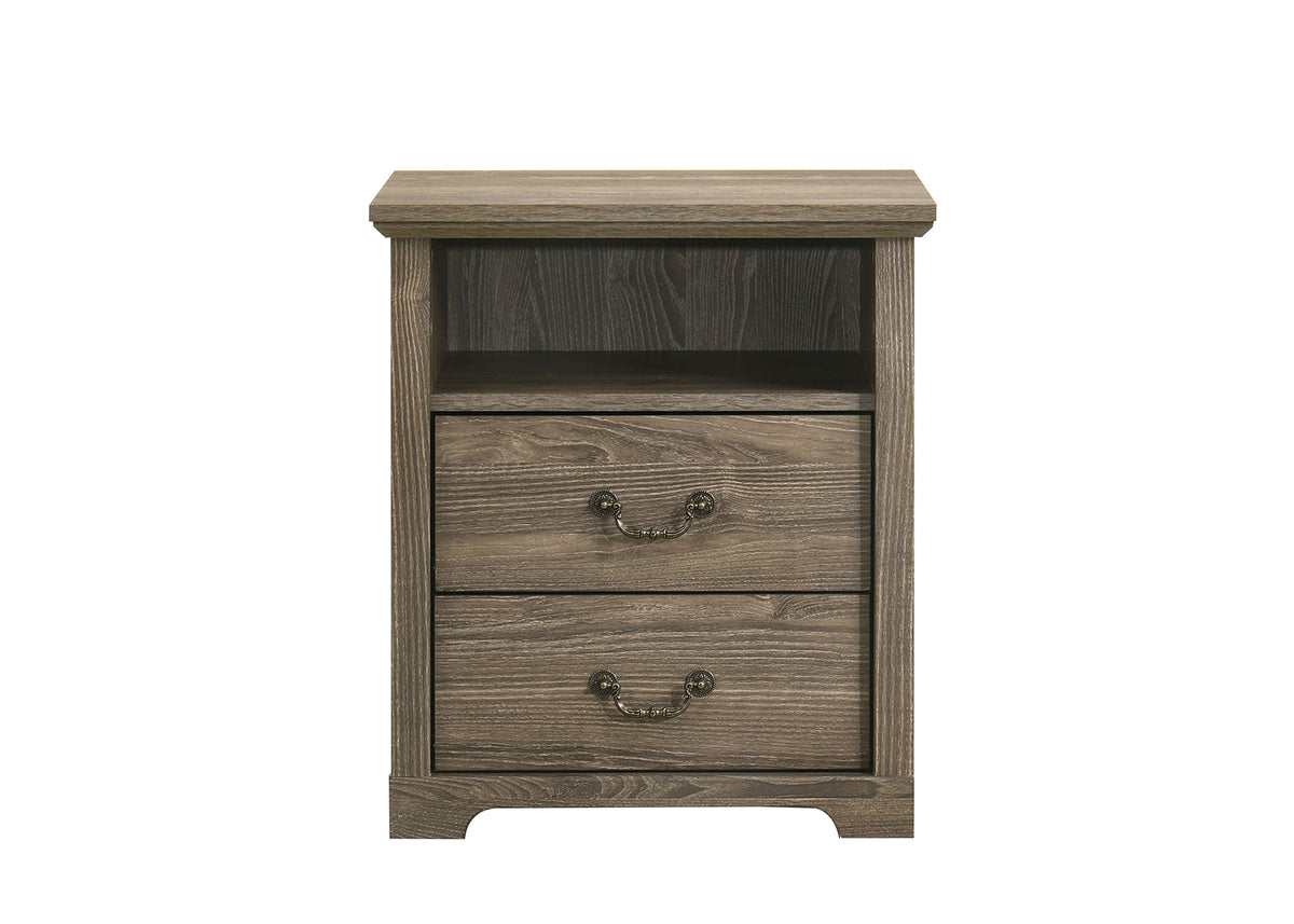 Amble Rustic Open-Shelf Nightstand – view 9