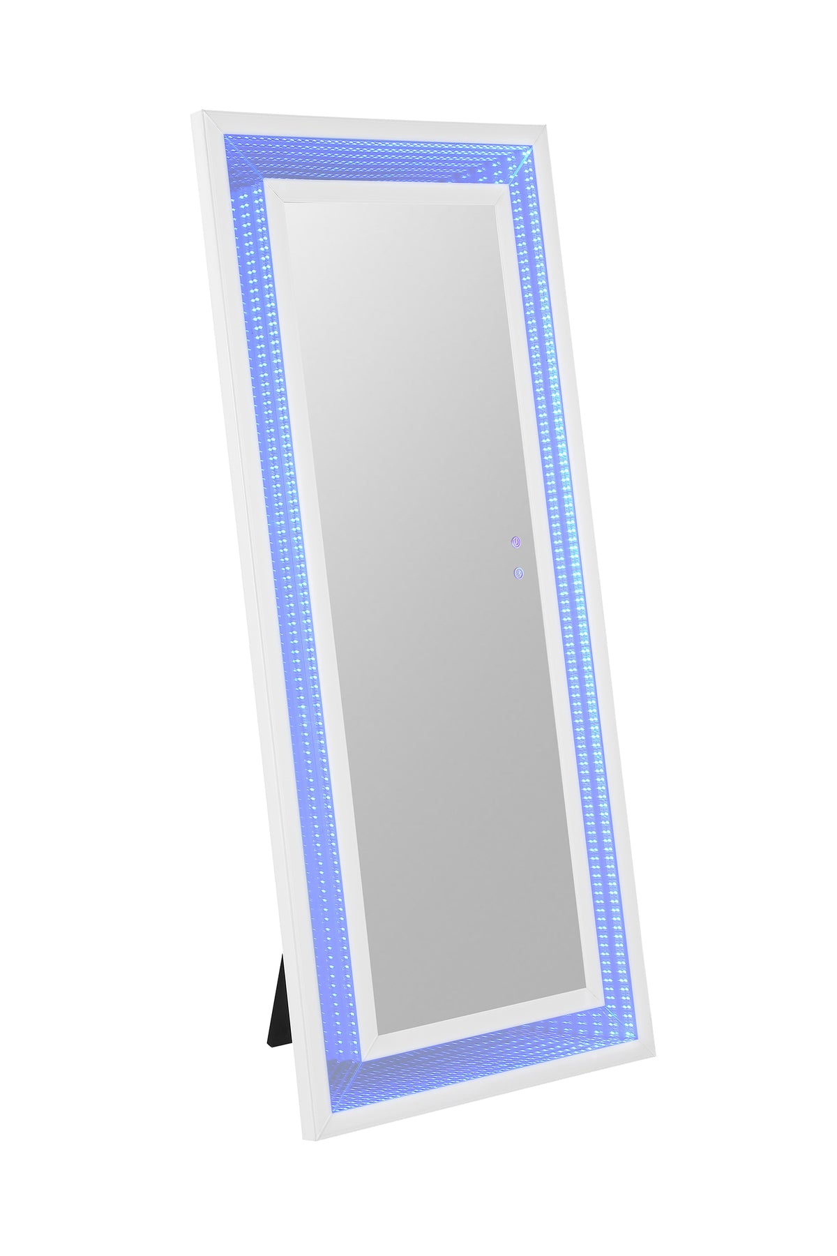 Solinus Hollywood Glam LED Floor Mirror with Bluetooth Speaker โ White, view 9