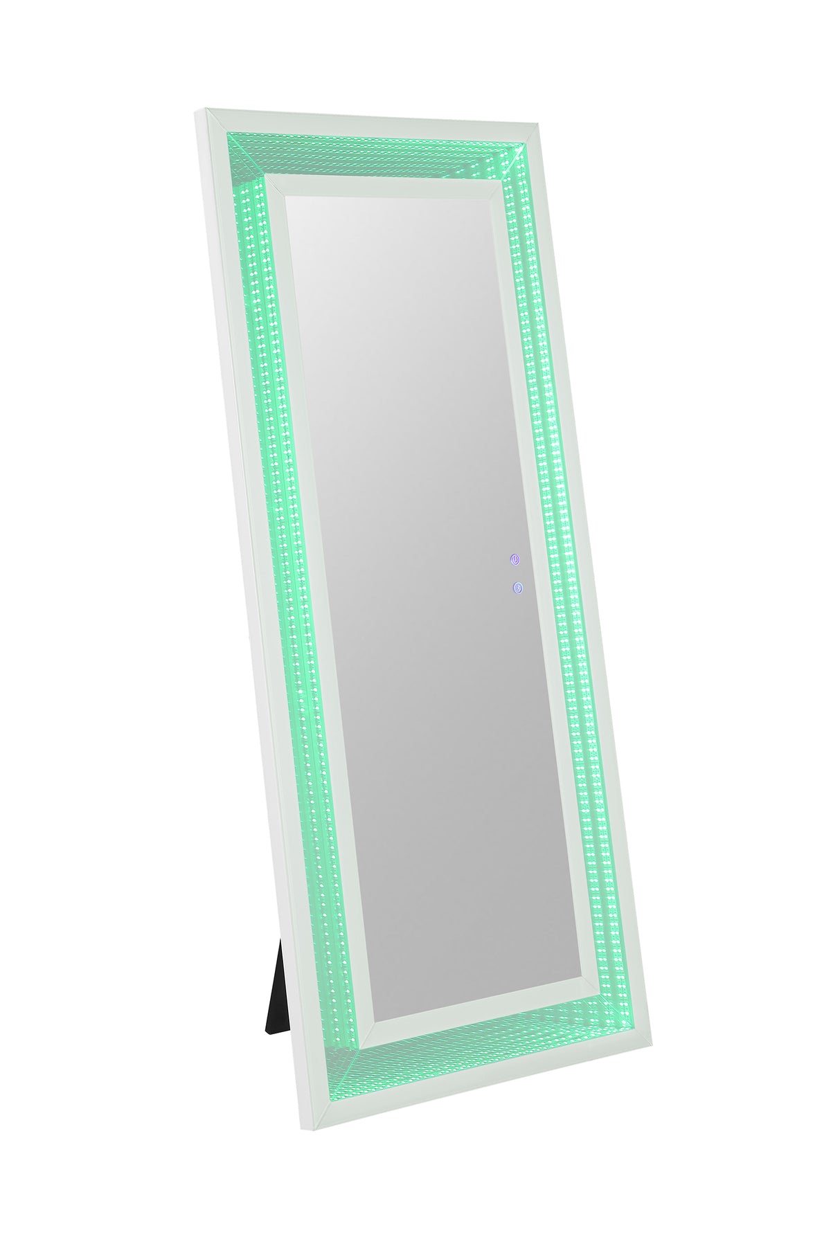 Solinus Hollywood Glam LED Floor Mirror with Bluetooth Speaker โ White, view 6