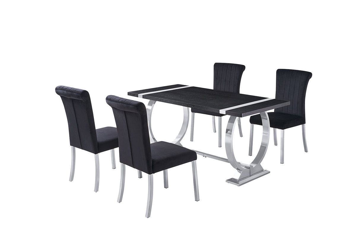 Horley Glam Dining Table & Set - 60" Table Only